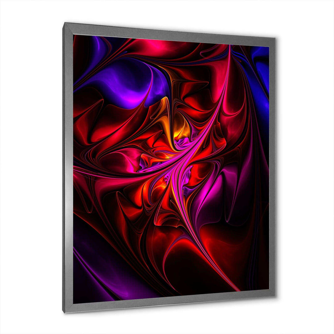Multi Colored Magenta Stained Glass - Modern Canvas Wall Art