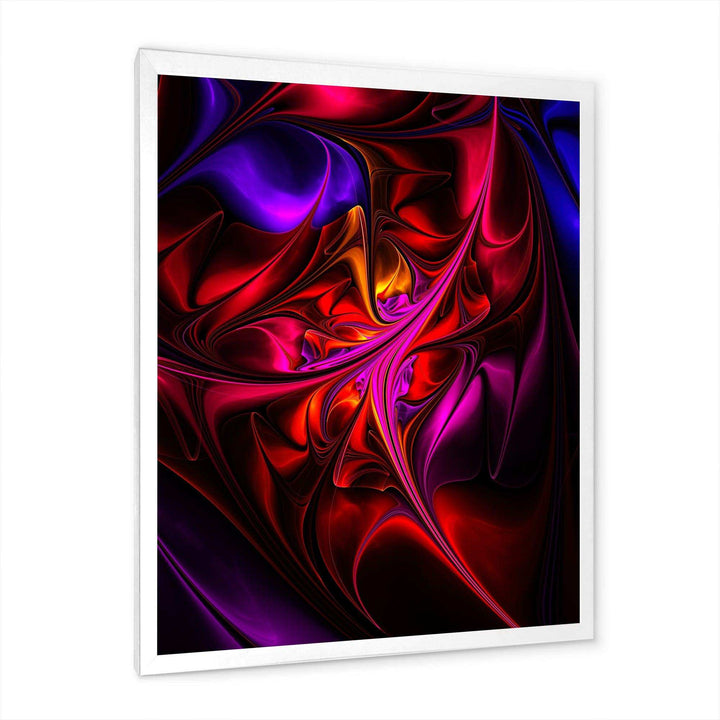 Multi Colored Magenta Stained Glass - Modern Canvas Wall Art