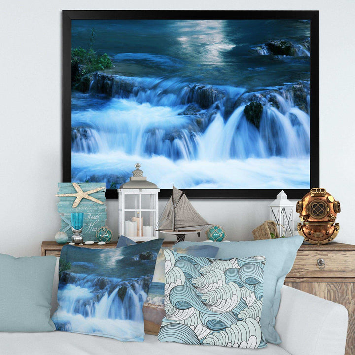Beautiful Small Blue Waterfalls