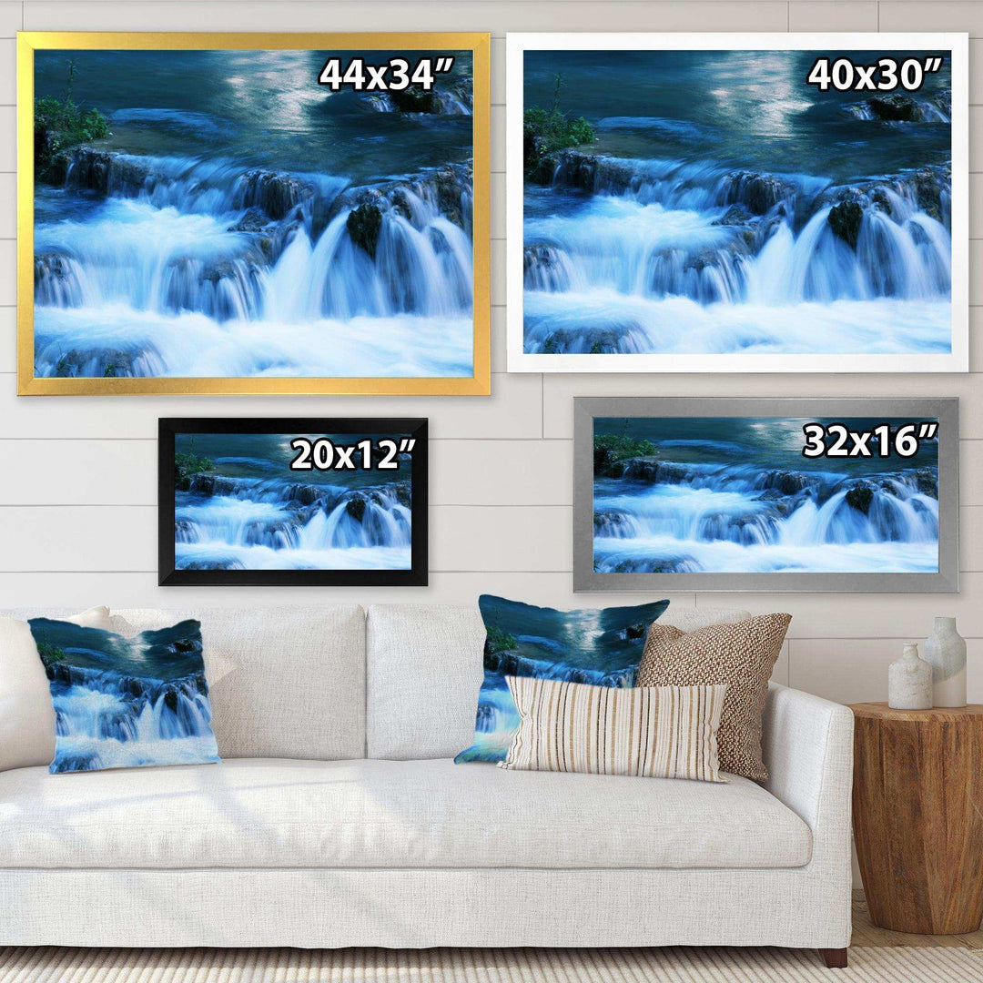 Beautiful Small Blue Waterfalls