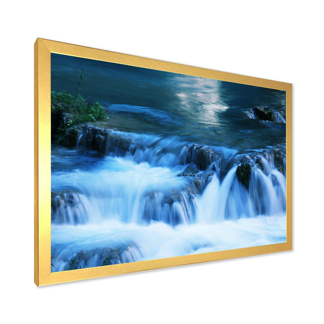 Beautiful Small Blue Waterfalls