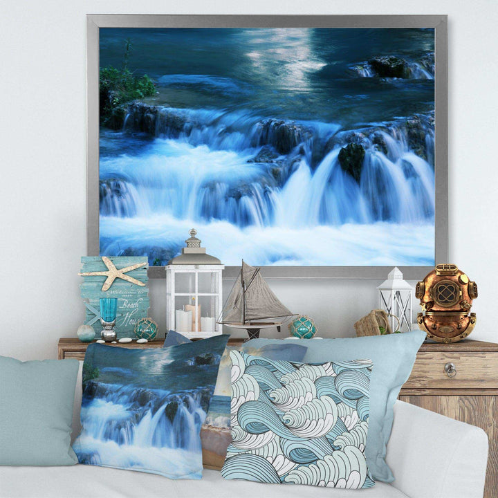 Beautiful Small Blue Waterfalls