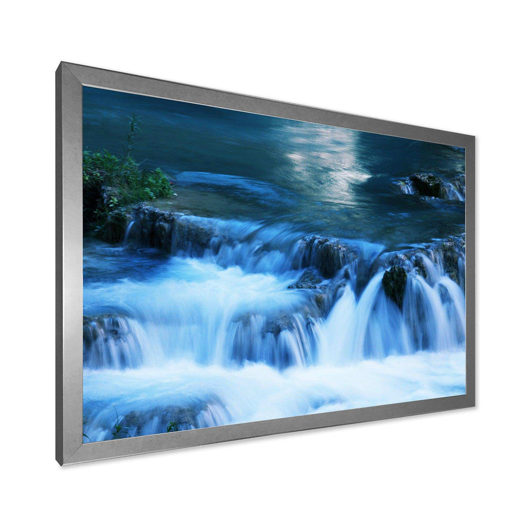 Beautiful Small Blue Waterfalls