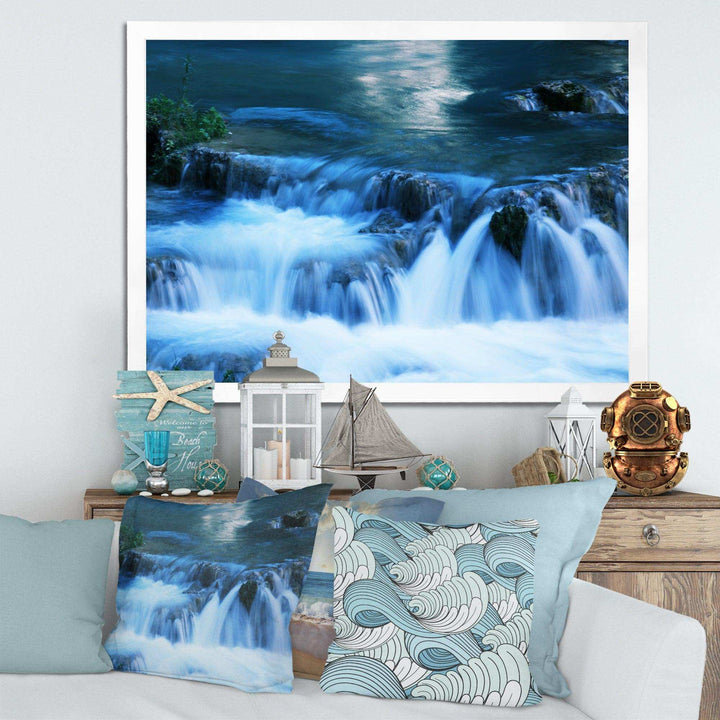 Beautiful Small Blue Waterfalls