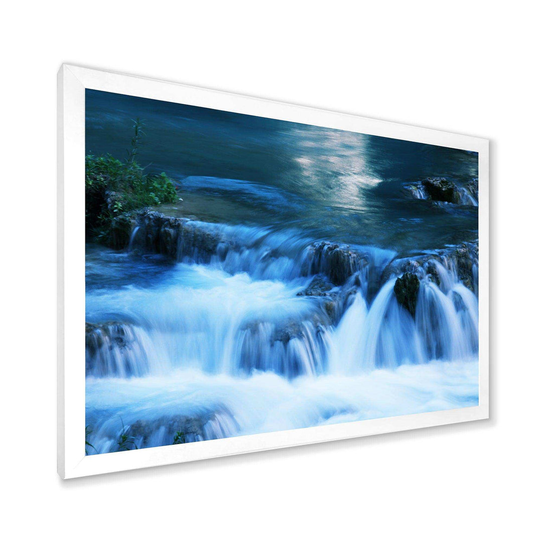 Beautiful Small Blue Waterfalls