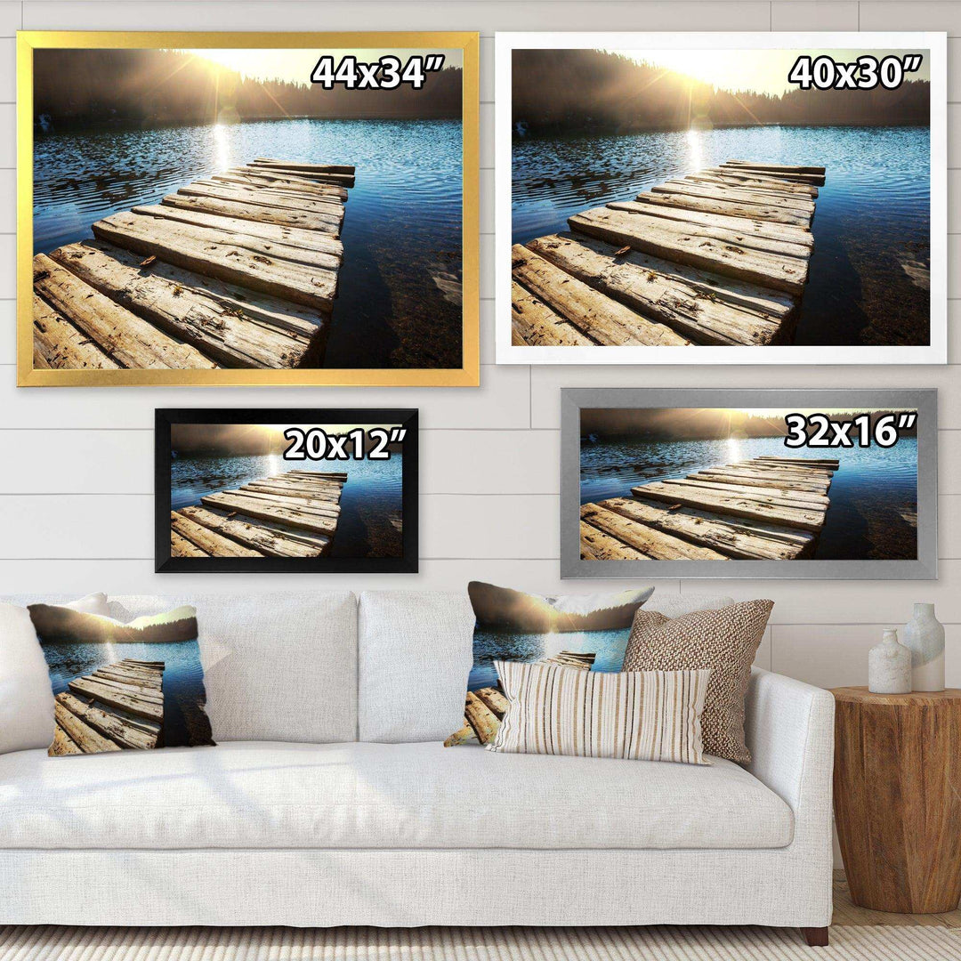 Large Wooden Pier into the Lake