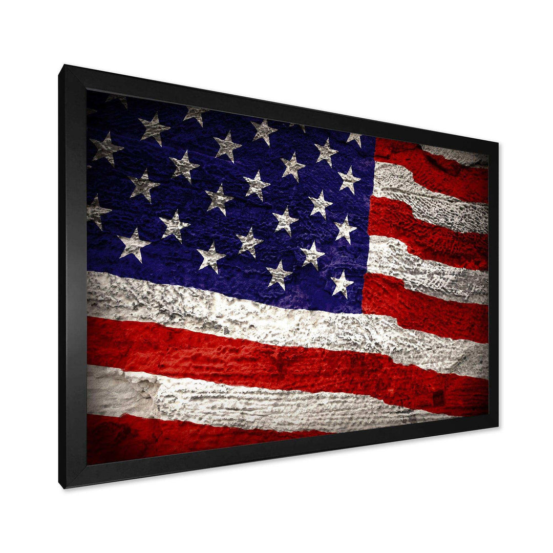 Large American Flag Watercolor - Global Bedroom Wall Art