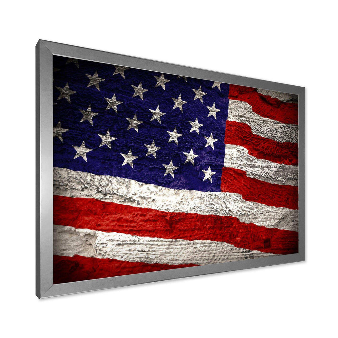 Large American Flag Watercolor - Global Bedroom Wall Art