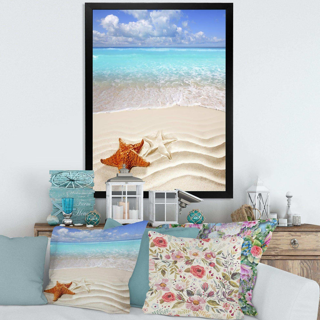 Brown Starfish on Caribbean Beach