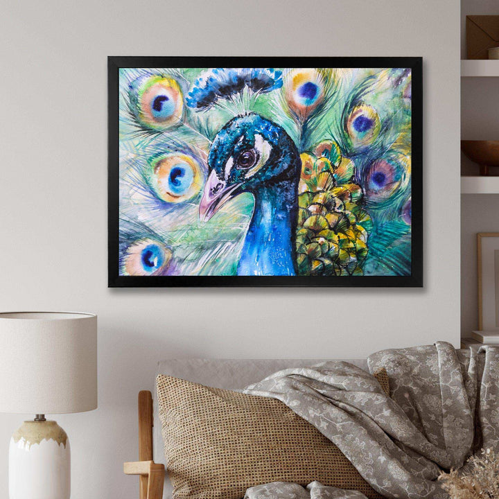 Beautiful Peacock Watercolor