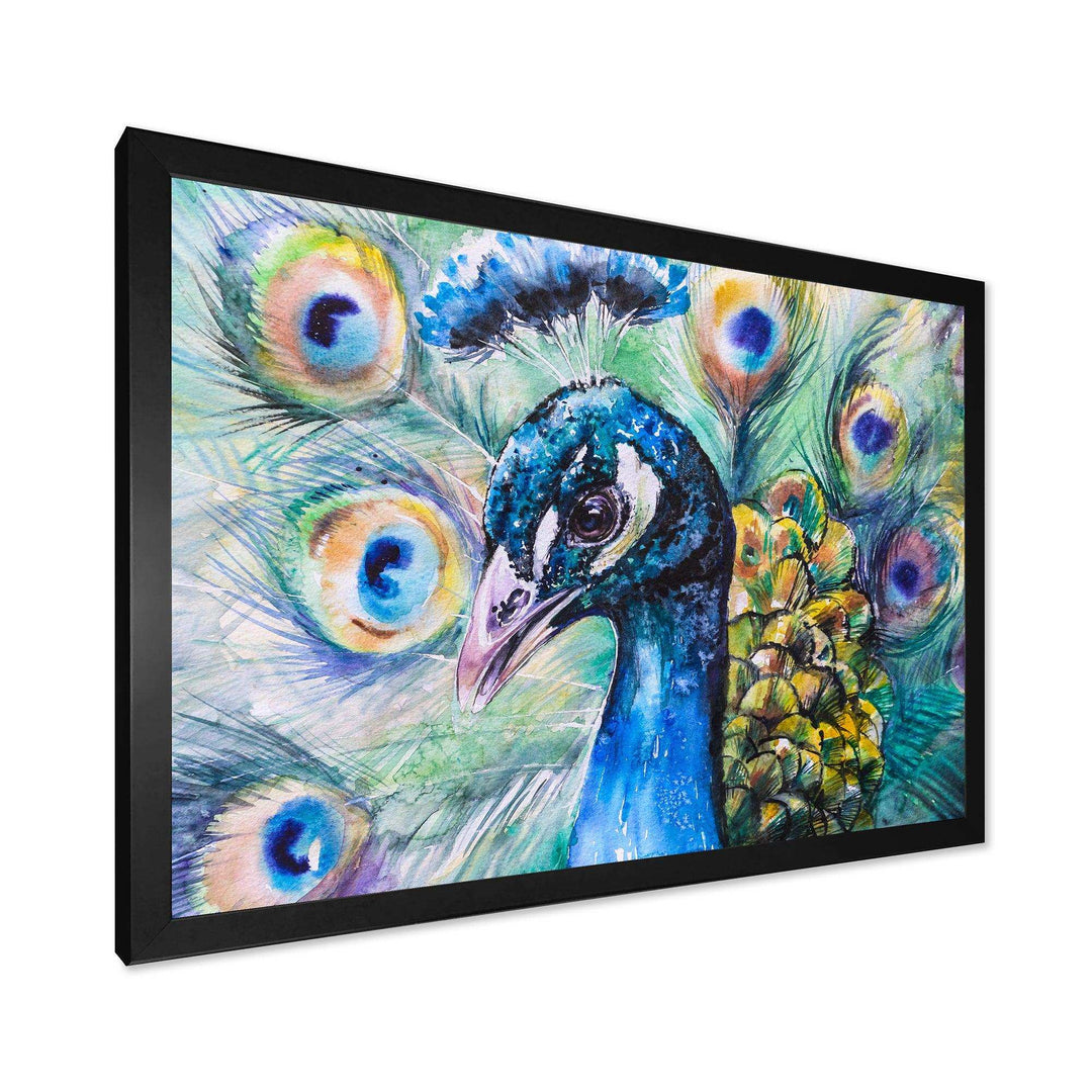 Beautiful Peacock Watercolor