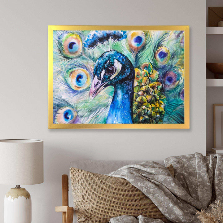 Beautiful Peacock Watercolor