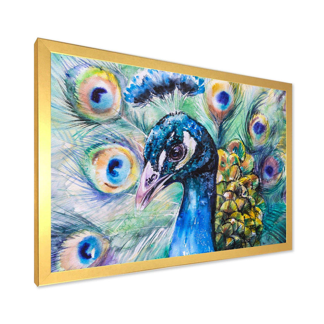 Beautiful Peacock Watercolor