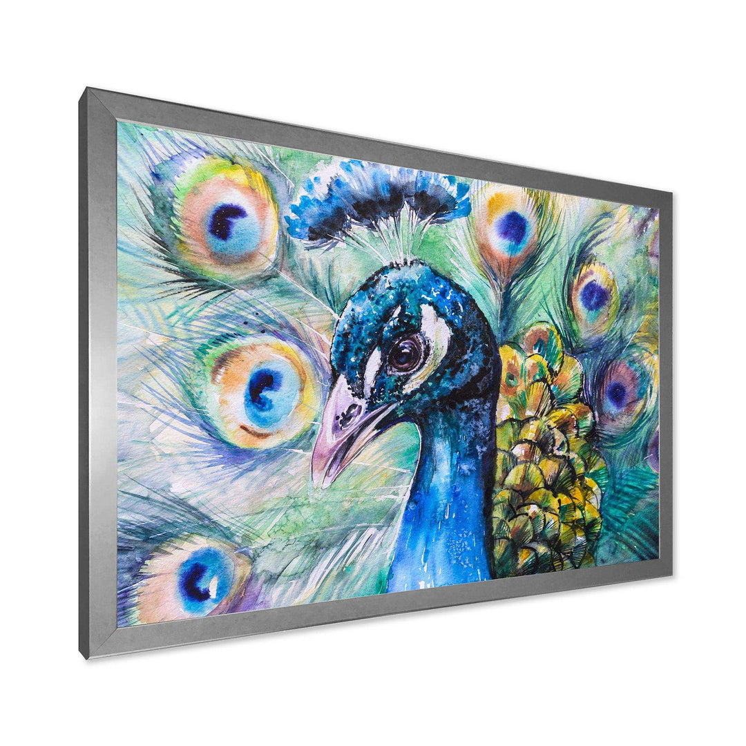 Beautiful Peacock Watercolor