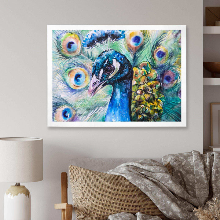 Beautiful Peacock Watercolor