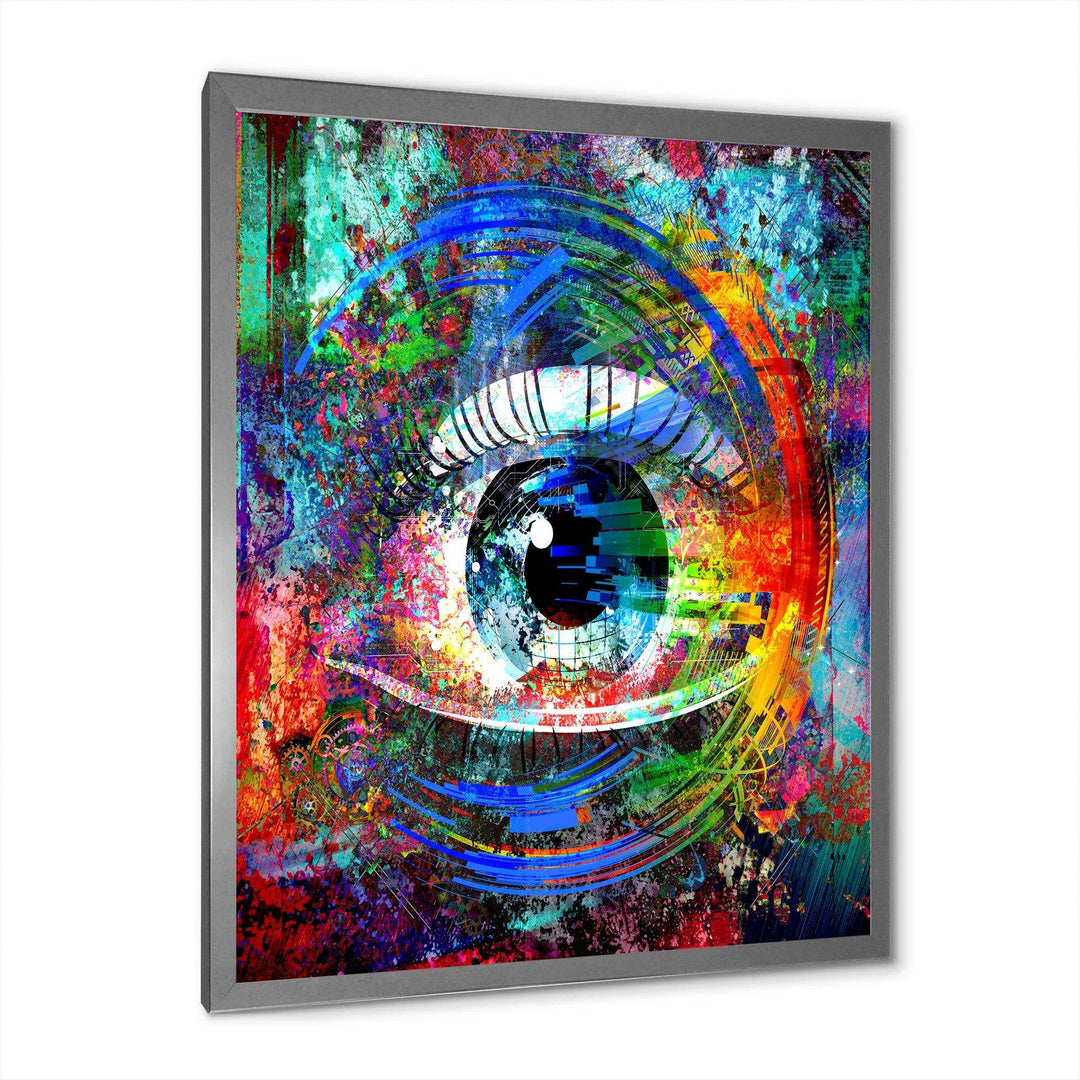 Magic Eye over Abstract Design - Modern Wall Art Prints