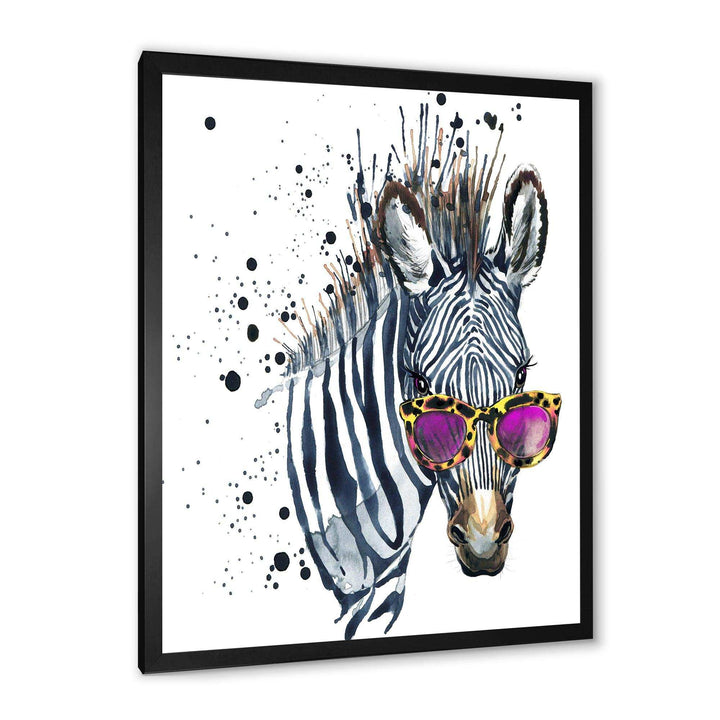 Funny Zebra Watercolor