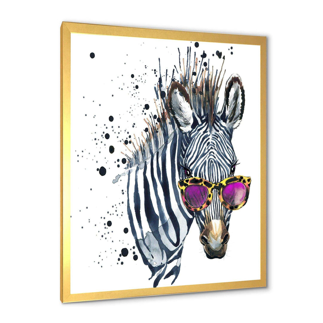 Funny Zebra Watercolor