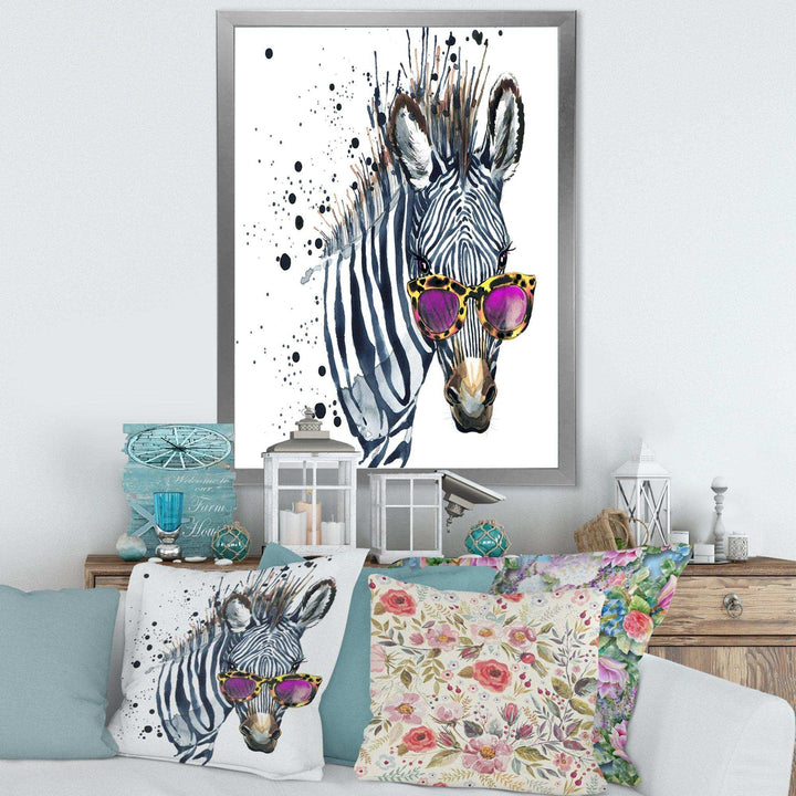 Funny Zebra Watercolor