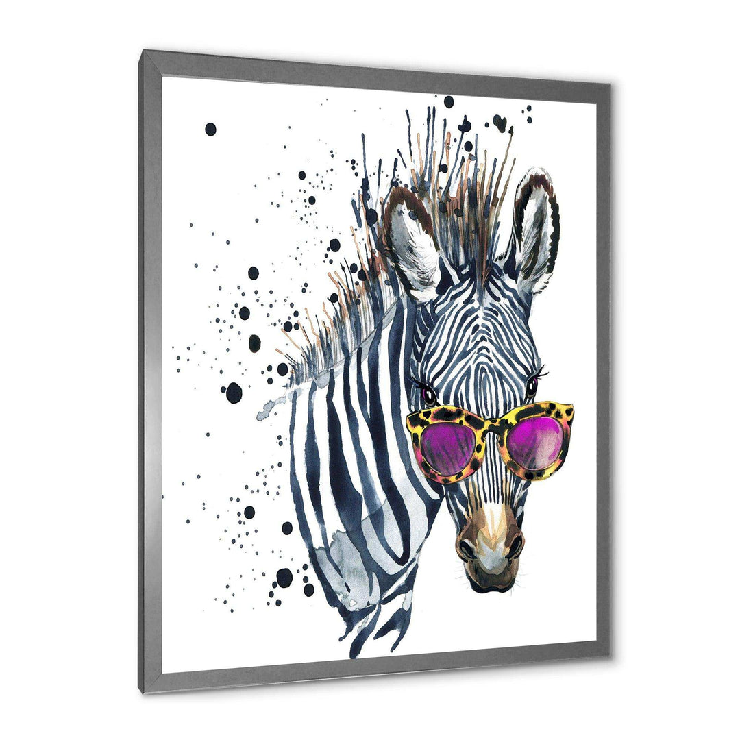 Funny Zebra Watercolor