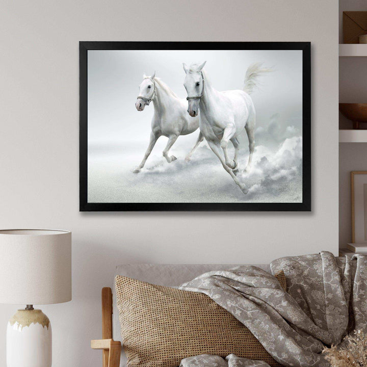Running White Horses