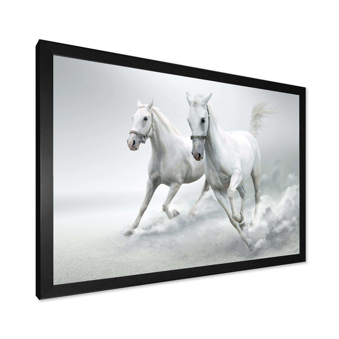 Running White Horses