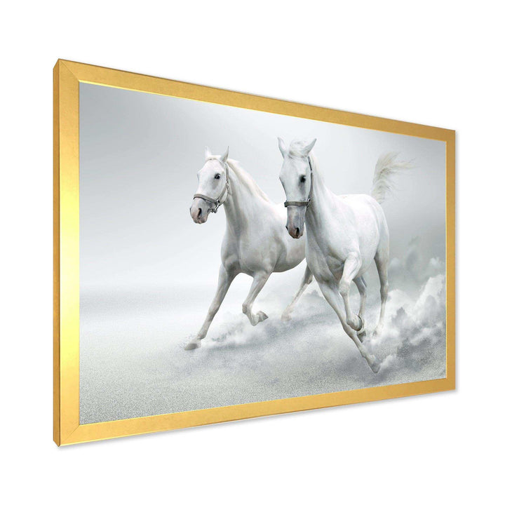 Running White Horses