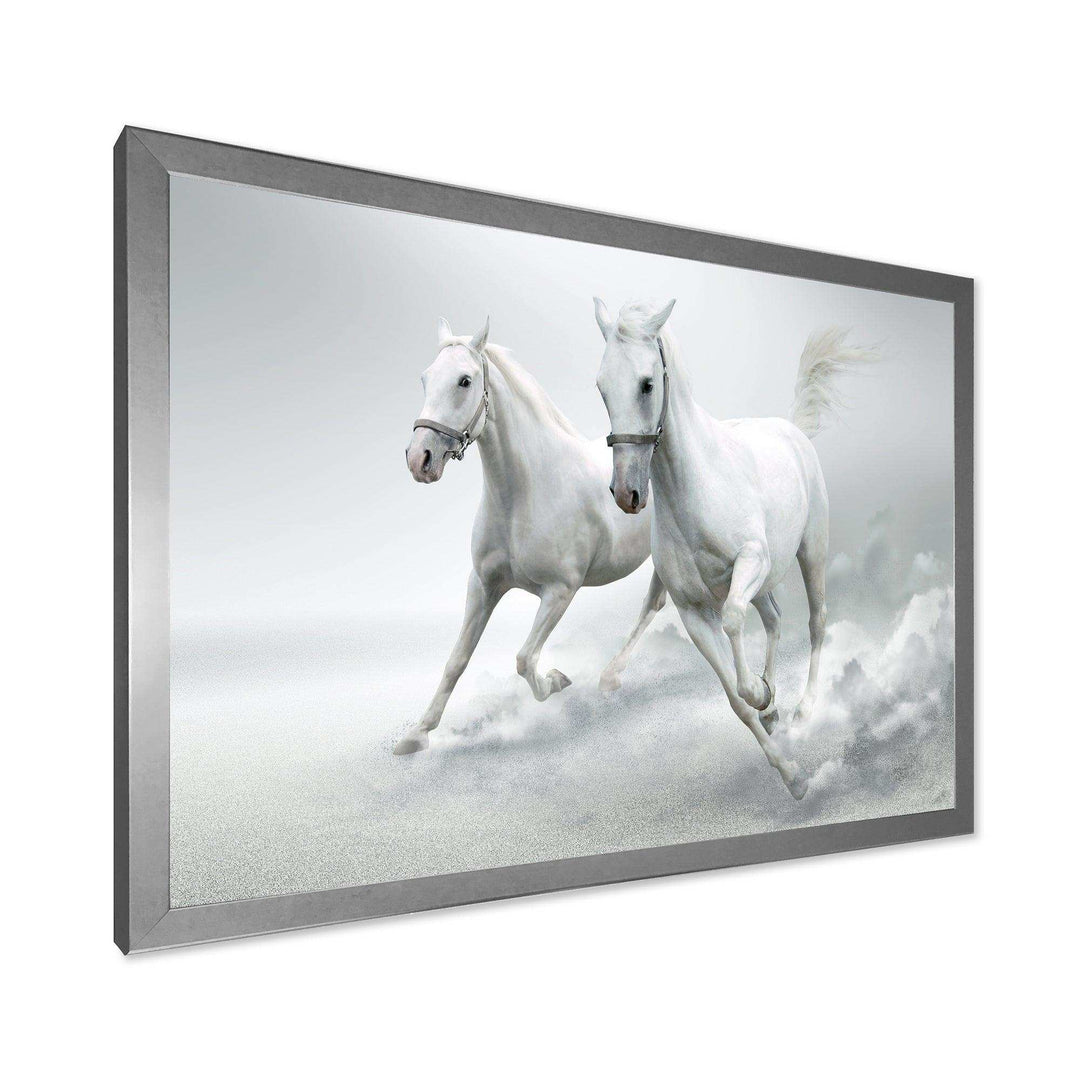 Running White Horses