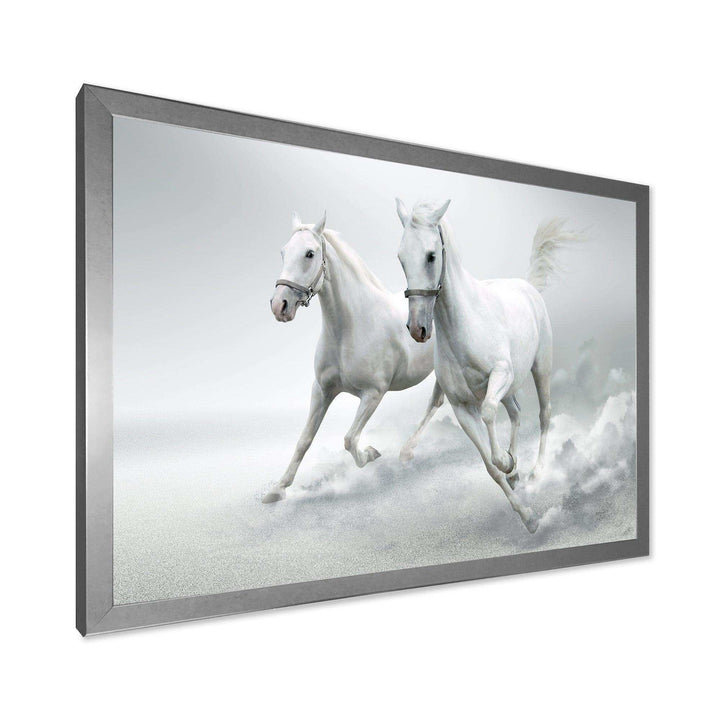 Running White Horses