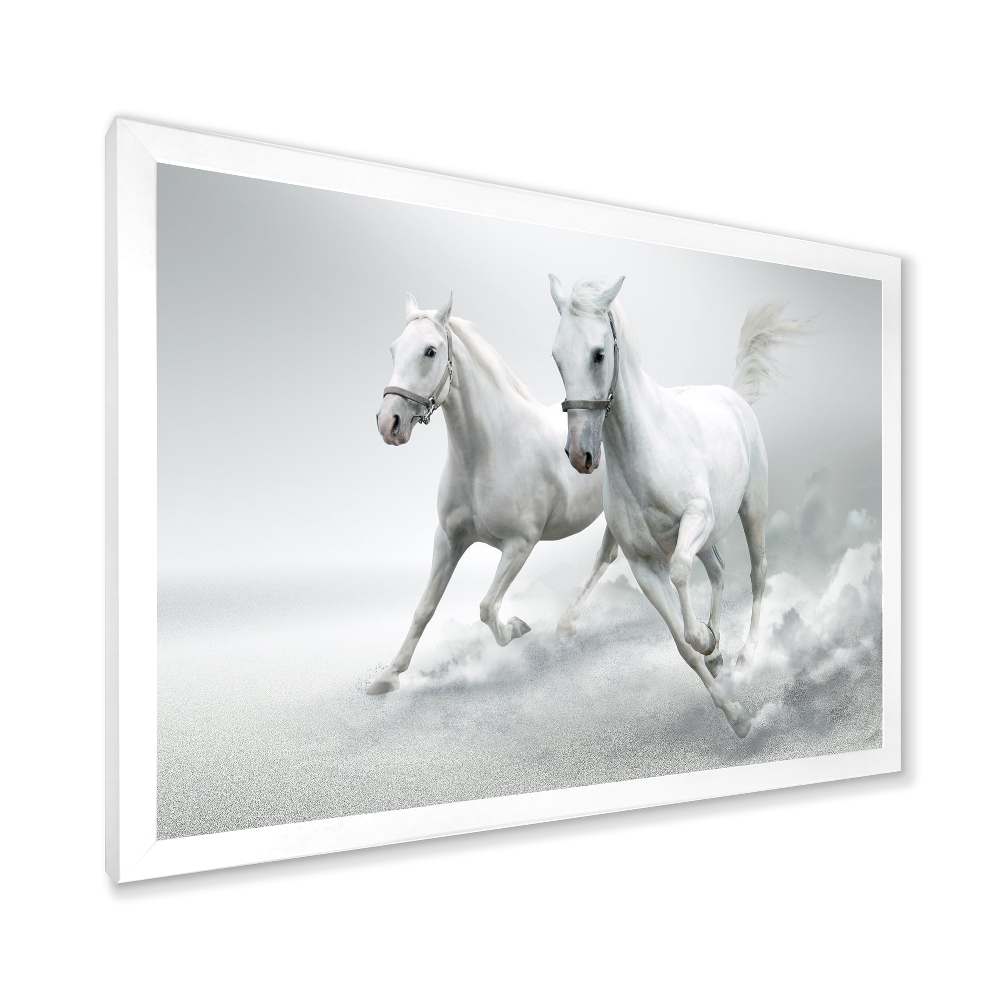 Running White Horses