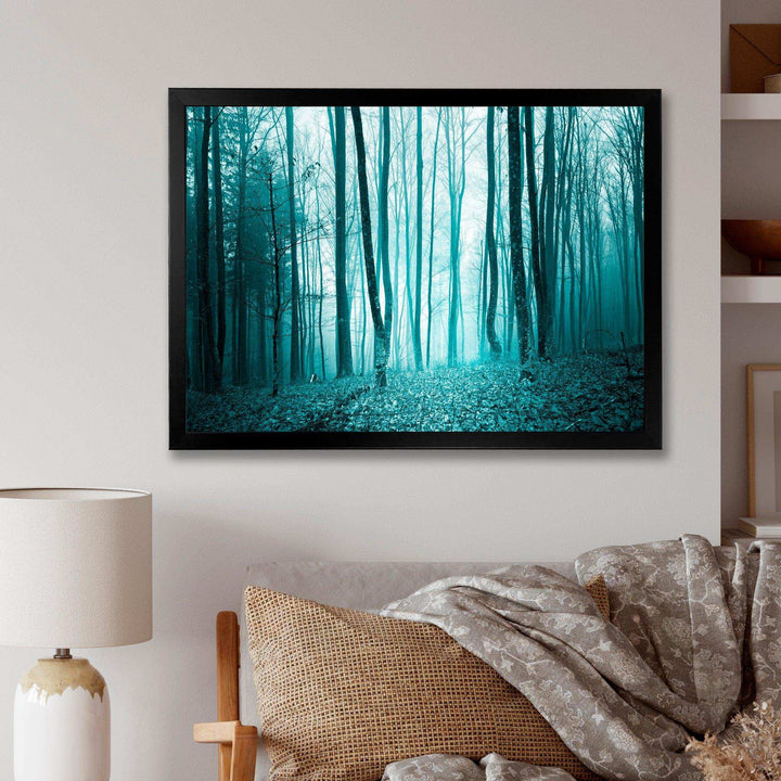 Turquoise Colored Magic Forest