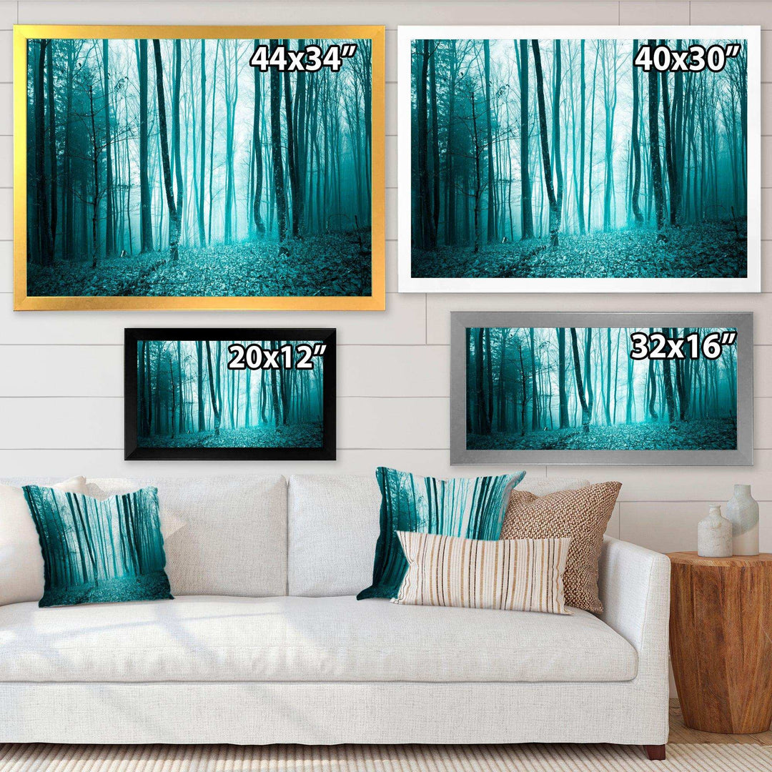 Turquoise Colored Magic Forest