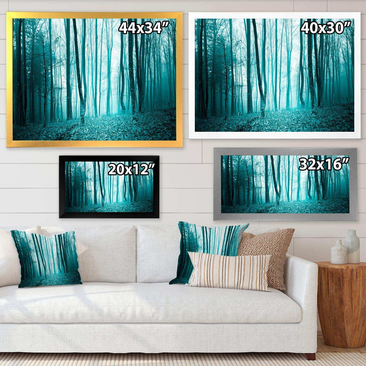 Turquoise Colored Magic Forest