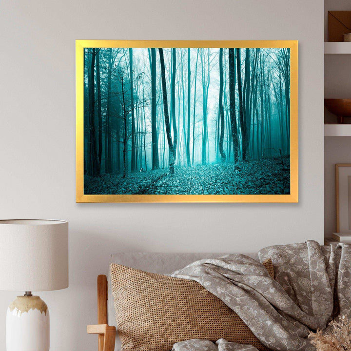 Turquoise Colored Magic Forest