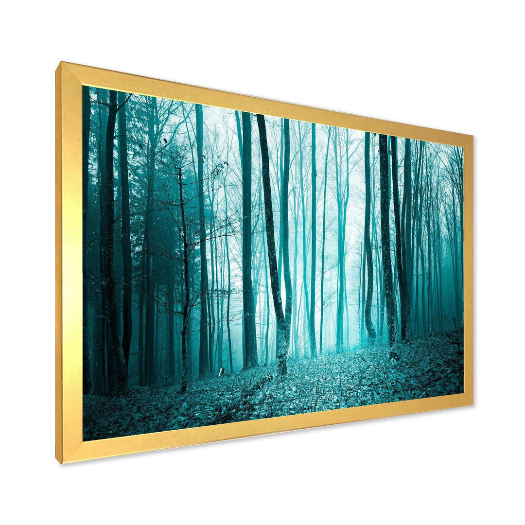 Turquoise Colored Magic Forest