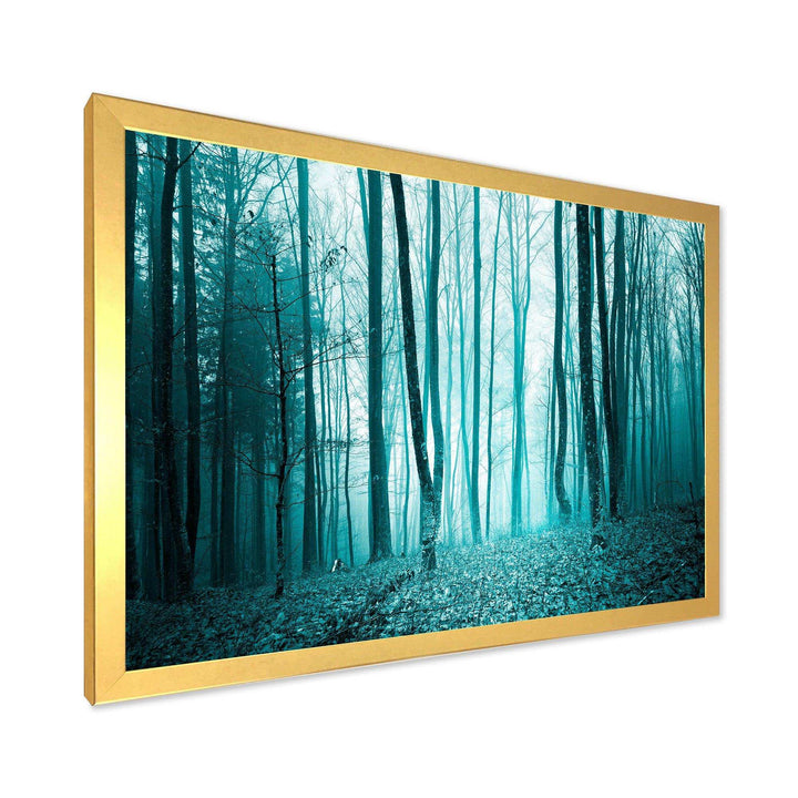Turquoise Colored Magic Forest