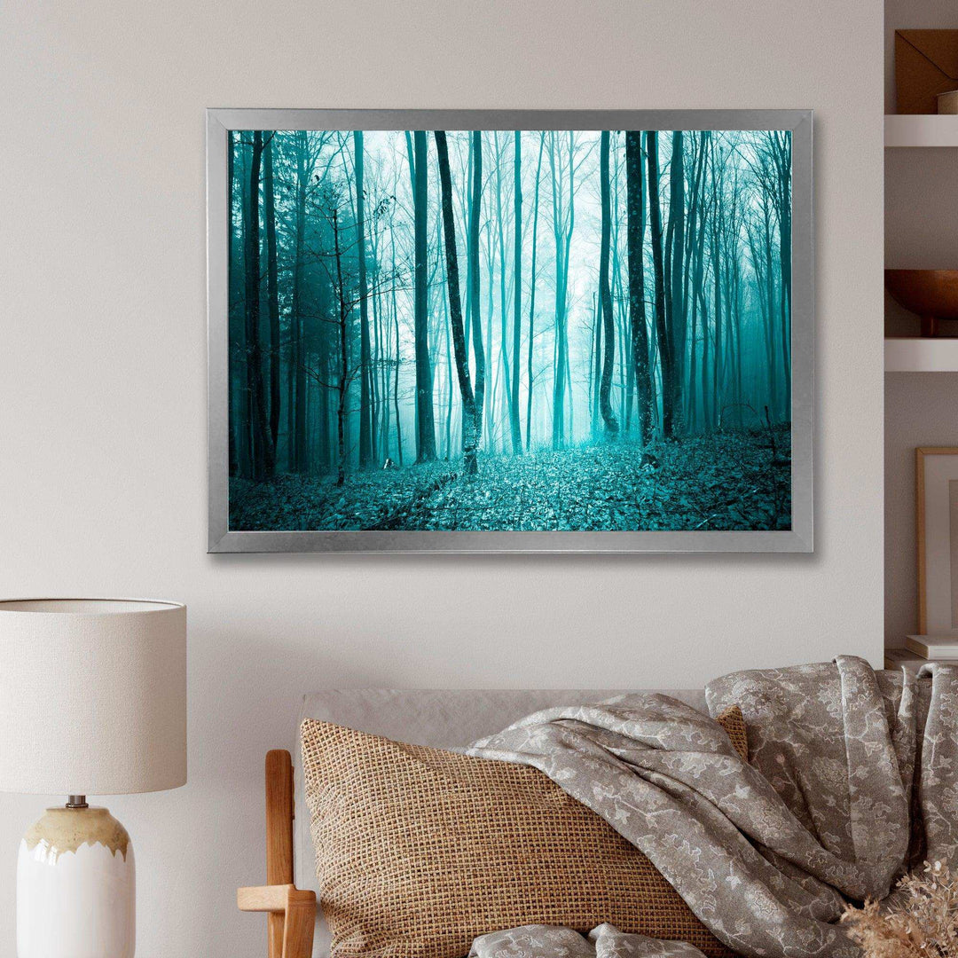 Turquoise Colored Magic Forest