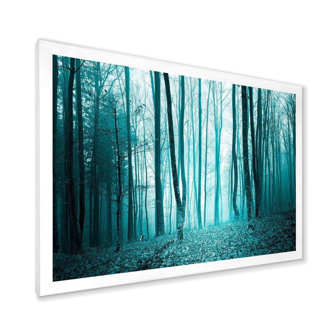 Turquoise Colored Magic Forest