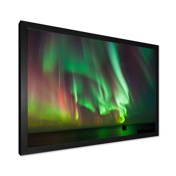 Green Northern Lights Aurora - Modern Wall Art Prints
