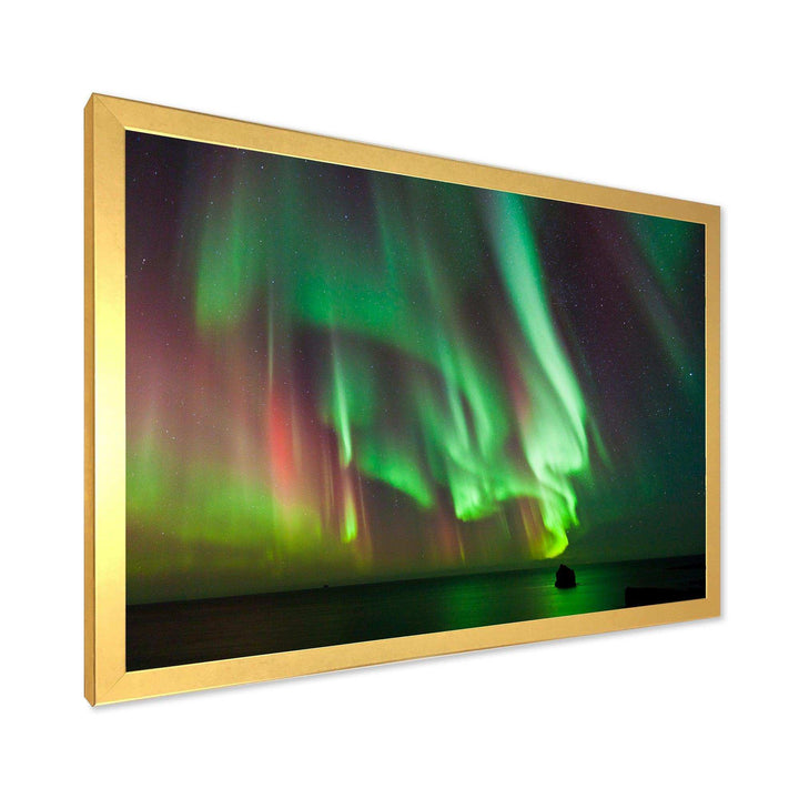 Green Northern Lights Aurora - Modern Wall Art Prints