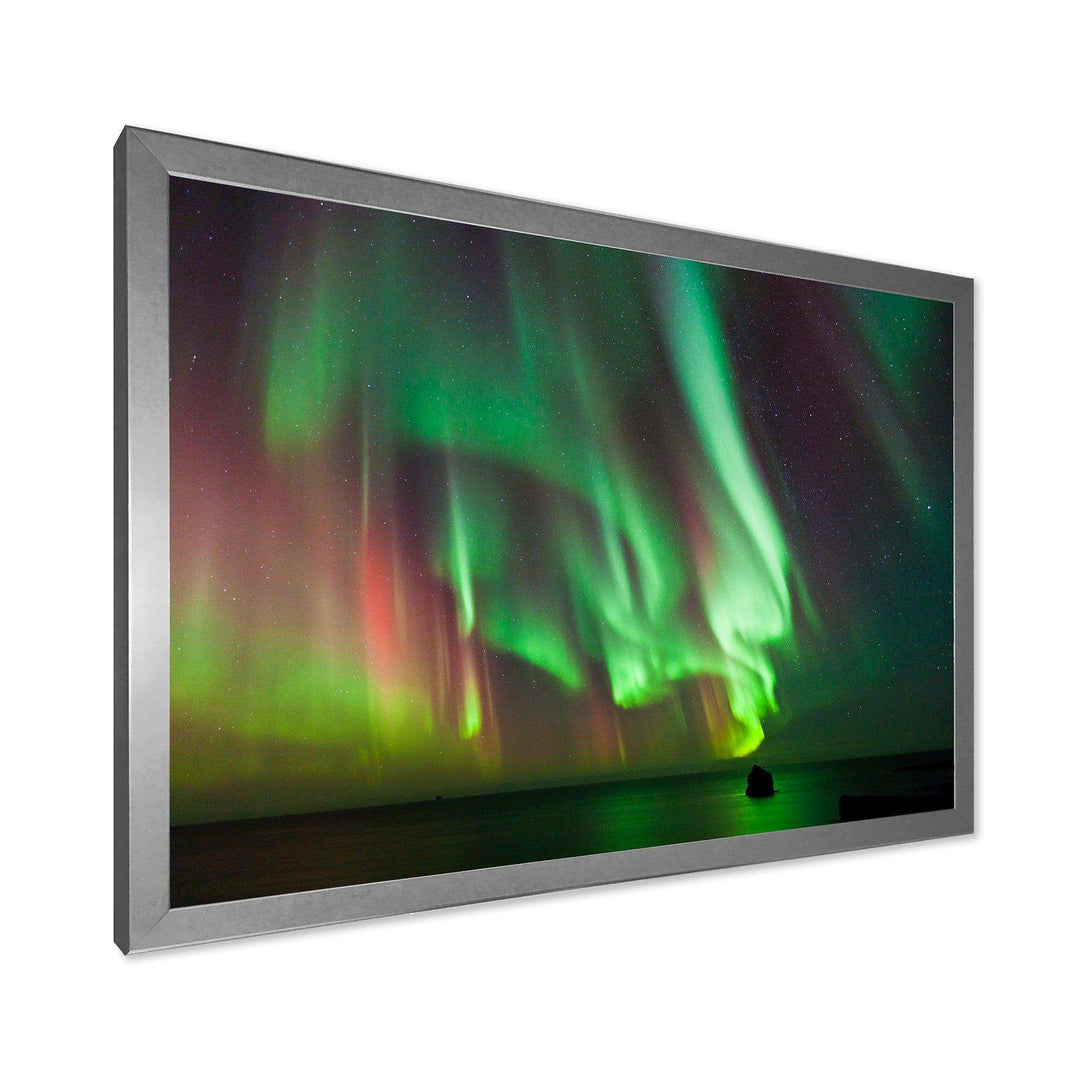 Green Northern Lights Aurora - Modern Wall Art Prints