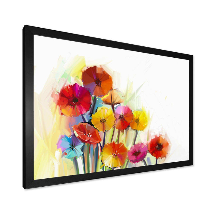 Colorful Gerbera Flowers Watercolor