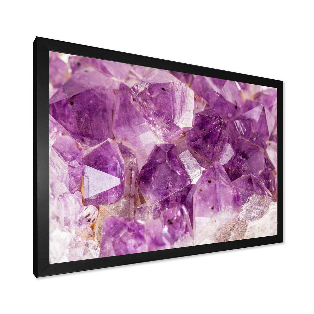 Purple Amethyst Macro - Modern Bedroom Wall Art