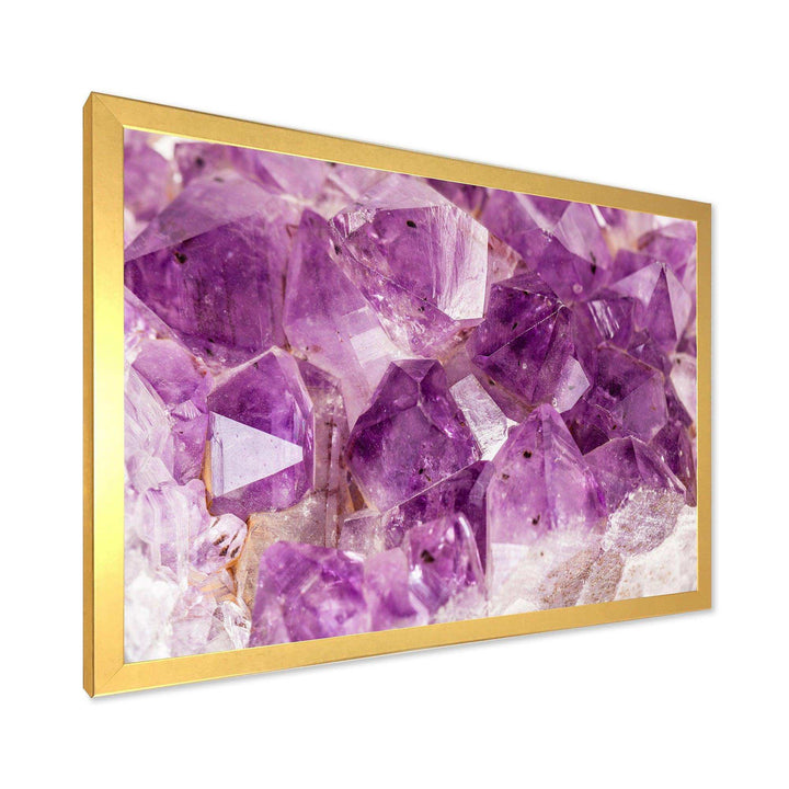 Purple Amethyst Macro - Modern Bedroom Wall Art