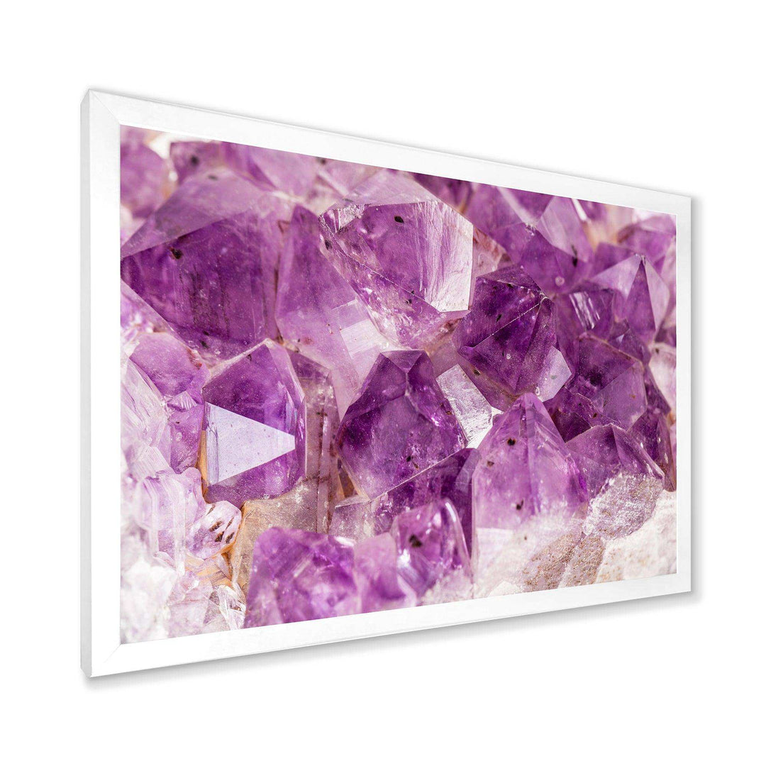 Purple Amethyst Macro - Modern Bedroom Wall Art