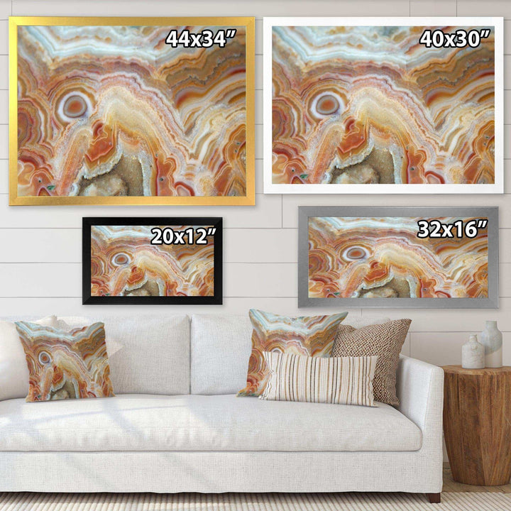 Strips and Ovals on Agate - Modern Bedroom Wall Art