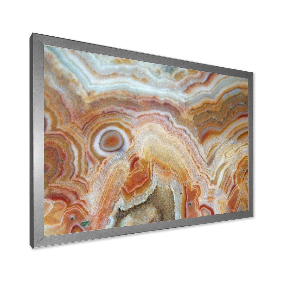 Strips and Ovals on Agate - Modern Bedroom Wall Art