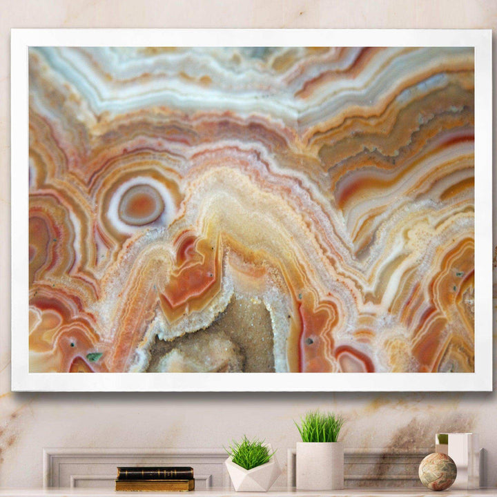 Strips and Ovals on Agate - Modern Bedroom Wall Art