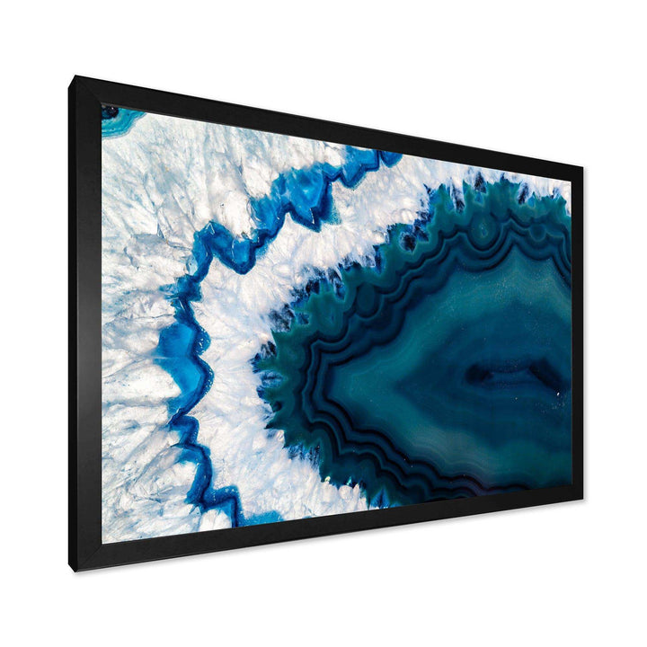 Blue Brazilian Geode - Modern Bedroom Wall Art