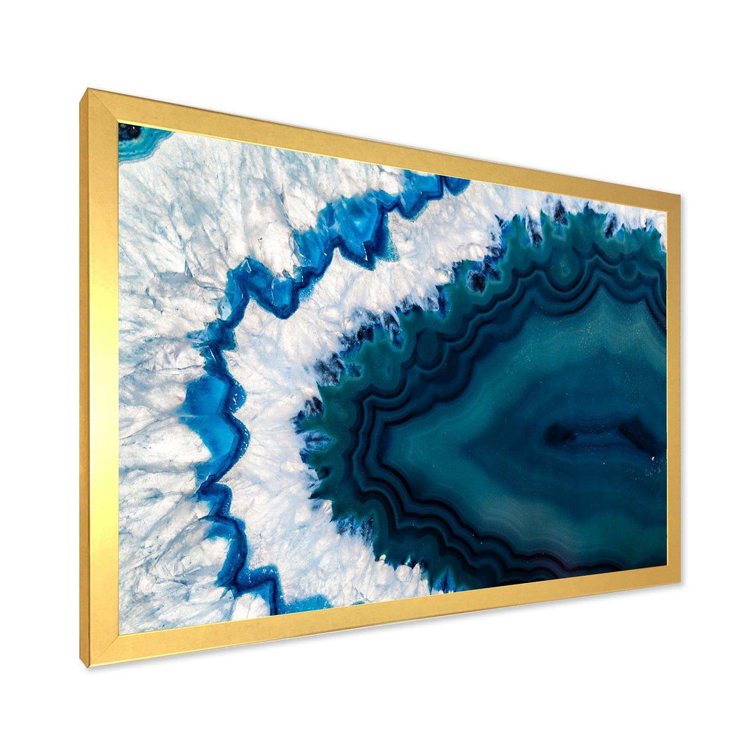 Blue Brazilian Geode - Modern Bedroom Wall Art